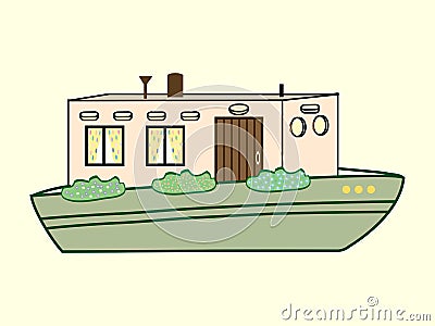 River house color water transport Stock Photo