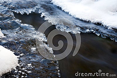 River and ice Stock Photo