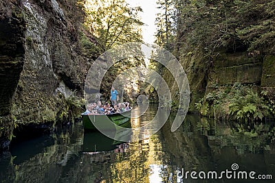 River Kamenice National Park Bohemia Switzerland Editorial Stock Photo