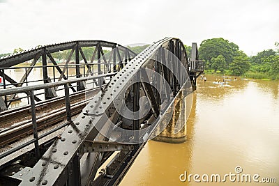 The River Kwai Bridge, Death railway bridge Stock Photo