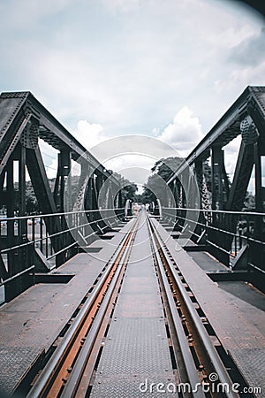 River Kwai Bridge Death Railway Train Kanchanaburi River Kwai Bridge Death Railway Train Kanchanaburi Editorial Stock Photo