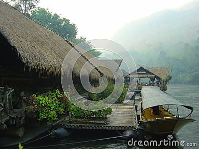 River Kwai in the early Morning Stock Photo