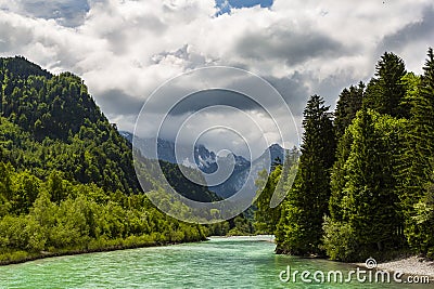 River Lech Stock Photo