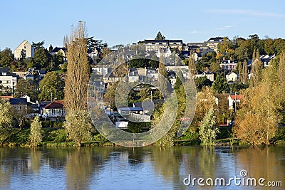 River Loire at Tours in France Stock Photo