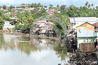 River in Manado Stock Photo