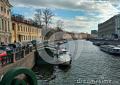 River Moika. Stock Photo