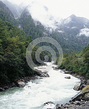 River in the mountains Stock Photo