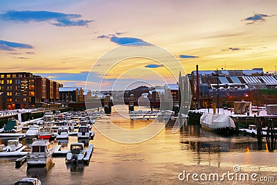 River Nidelva, Trondheim Stock Photo