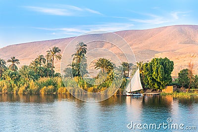 River Nile in Egypt. Stock Photo
