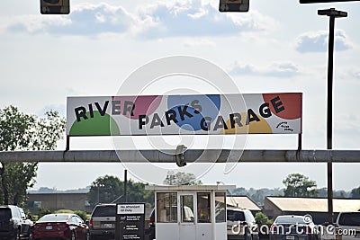 River Parks Garage Downtown Memphis, TN Editorial Stock Photo