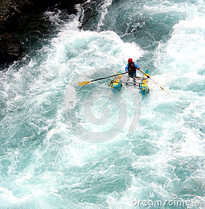 River Rafting Stock Photo