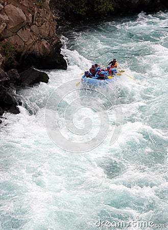 River Rafting Stock Photo