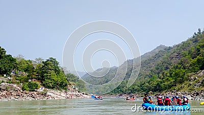 River Rafting in Rishikesh is an experience Editorial Stock Photo