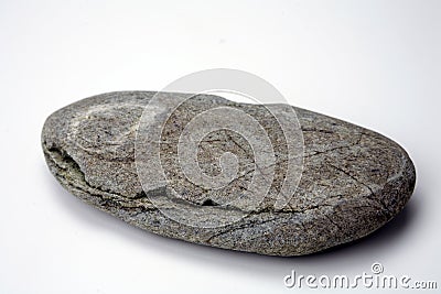 River rock on white background Stock Photo