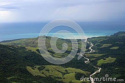 Papua New Guinea Scenery Stock Photo