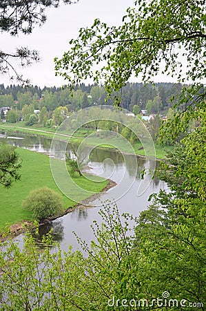 The river Ruza. Stock Photo