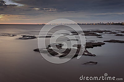 Rocky shore Stock Photo