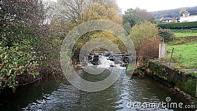 River Sid , Sidmouth Cycle Route Devon , Stock Photo