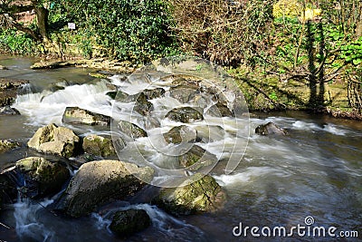 River Sid in Sidmouth Stock Photo