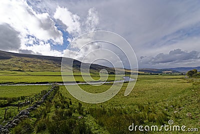 The River South Esk winding its way along the Valley Floor of Glen Clova in the Angus Glens Stock Photo