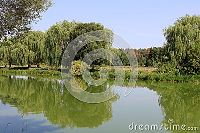 River Southern Buh in near Vinnytsia, Ukraine Stock Photo