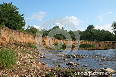 River Tame Erosion Stock Photo