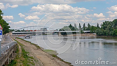 River Tisa Szeged Hungary Stock Photo