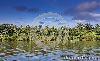 River Toa near Baracoa Cuba Stock Photo