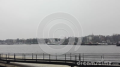 View of canals of amsterdam detail Stock Photo