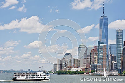 River view to Manhattan Editorial Stock Photo