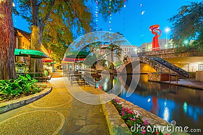 River Walk in San Antonio, Texas Stock Photo