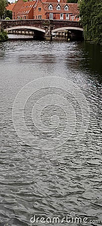 River Wensum and Fye Bridge, Norwich, Norfolk, England, UK Stock Photo