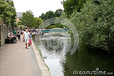 River Wye, Bakewell. Editorial Stock Photo