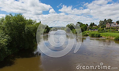 River Wye Ross-on-Wye Herefordshire England uk a small market town Stock Photo