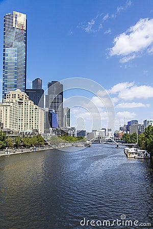 River yarra, Melbourne, Australia Editorial Stock Photo