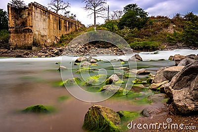 River in Zaire Province Stock Photo