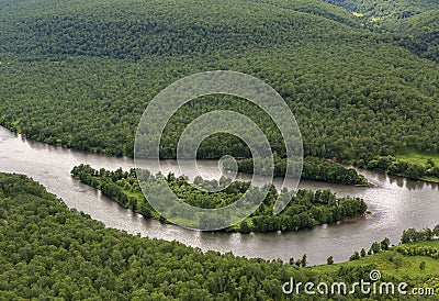 River Zhupanova. Kronotsky Nature Reserve on Kamchatka Peninsula. Stock Photo