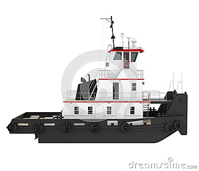 Riverboat Isolated Stock Photo