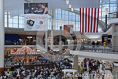Riverchase Galleria shopping mall in Birmingham, Alabama Editorial Stock Photo