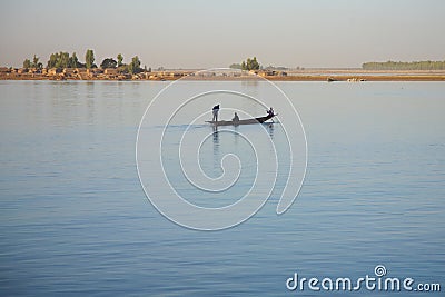 Riverscene on the Niger Stock Photo