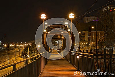 Riverside Drive Foot Bridge Memphis Editorial Stock Photo