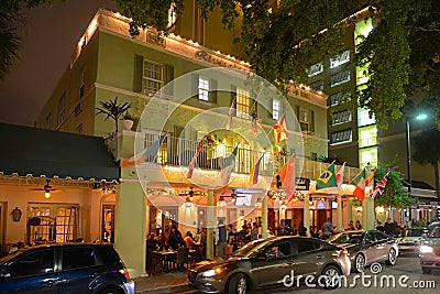 Riverside Hotel on Las Olas Boulevard, Fort Lauderdale Editorial Stock Photo