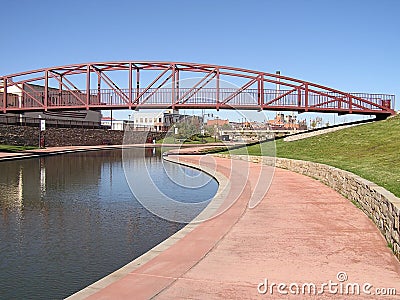 RiverWalk Stock Photo