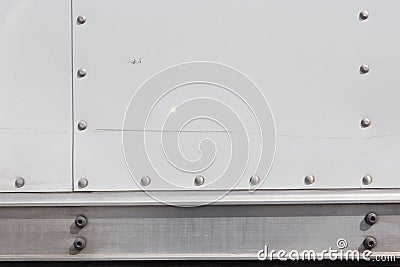 Riveted metal plate background Stock Photo