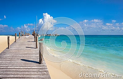 Riviera Maya Maroma Caribbean beach Mexico Stock Photo