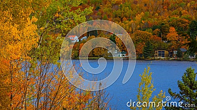 Riviere Saint Maurice in autumn time Stock Photo