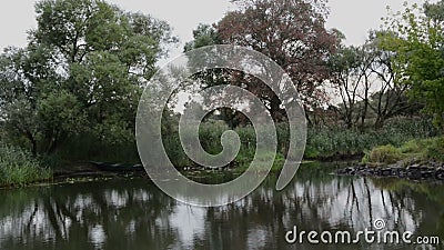Rivière de Havel le bateau est entraînement, passant par paysage typique avec des prés et des essais de saule Région de Havelland clips vidéos Rivière de Havel le bateau est entraînement, passant par paysage typique avec des prés et des essais de saule Région de Havelland clips vidéos