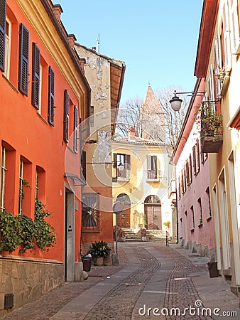 Rivoli old town, Italy Stock Photo