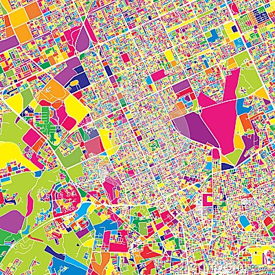 Riyadh, Saudi Arabia, colorful vector map Vector Illustration