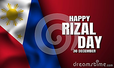 Rizal Day Background Design Vector Illustration